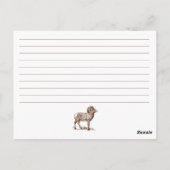 Aries zodiale Merkmale Postkarte (Rückseite)