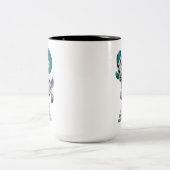 Aries Zombie Zweifarbige Tasse (Mittel)