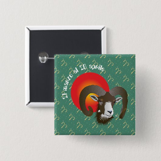 Ariete 21 marzo al 20 aprile Buttons (Vorne & Hinten)