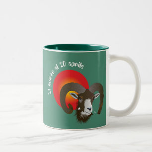 Ariete 21 marzo al 20 aprile Tazze Zweifarbige Tasse