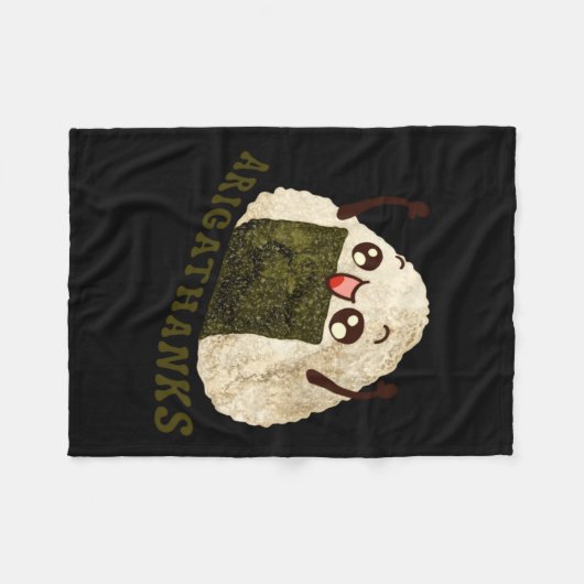 Arigathanks Fleecedecke (Vorderseite (Horizontal))