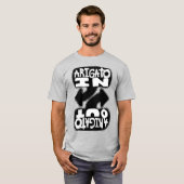 Arigato In, Arigato Out (black and white) T-Shirt (Vorne ganz)