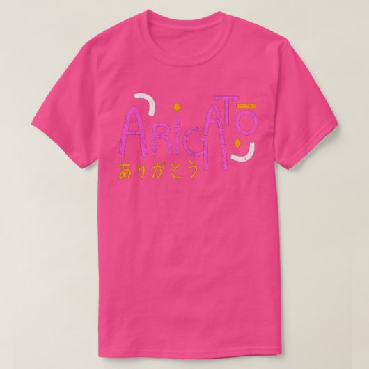 Arigato Japanisch T-Shirt (Design vorne)