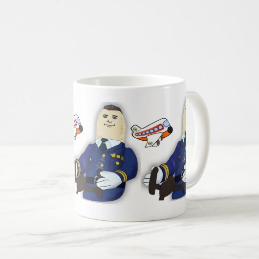 Ariline-Pilot-Tasse Kaffeetasse (VorderseiteRechts)