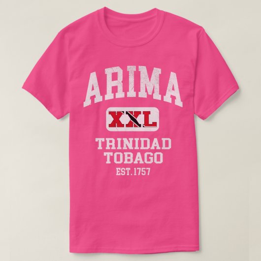 Arima Trinidad und Tobago XXL Athletic Design T-Shirt (Design vorne)