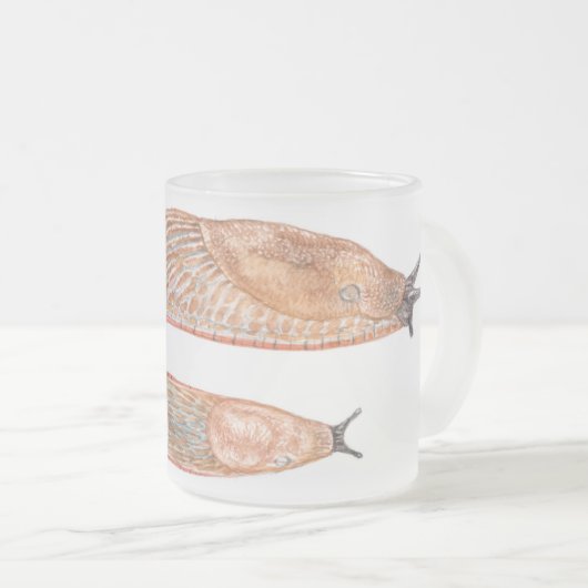 ARION rufus "rote" Phase - Watercolor-Tasse Mattglastasse (VorderseiteRechts)