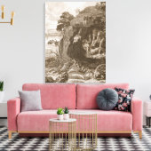 Arirumps Compels Proteus, um seine Oracles zu enth Leinwanddruck (Insitu (Wohnzimmer))