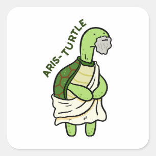 Aris-Schildkröte Philosophie Pun Sticker