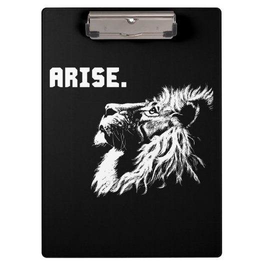 ARISE - Lion Motivierend Klemmbrett (Vorderseite)
