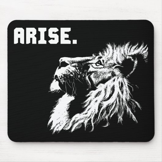 ARISE - Lion Motivierend Mousepad (Vorne)