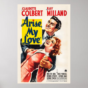 Arise, My Love 1940 Film POSTER DRUCK 40er Klassik