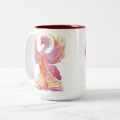 Arise Phoenix Zweifarbige Tasse (Vorderseite Links)