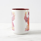 Arise Phoenix Zweifarbige Tasse (Mittel)