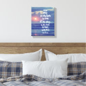Arise Shine Bible Verse Leinwanddruck (Insitu (Schlafzimmer))