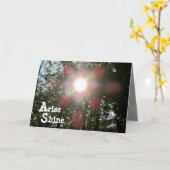 Arise Shine Isaiah 60 Christliche Karte (Gelbe Blume)