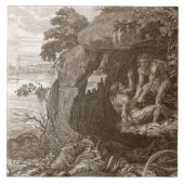 Aristeus zwingt Proteus, um seine Orakel, 17 Fliese (Vorderseite)