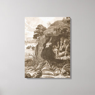 Aristeus zwingt Proteus, um seine Orakel, 17 Leinwanddruck