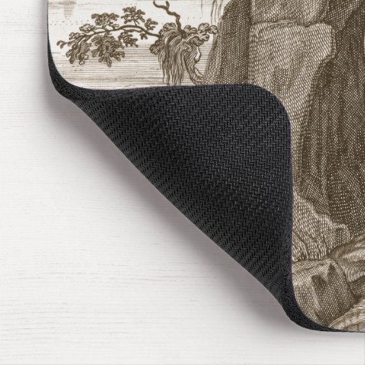 Aristeus zwingt Proteus, um seine Orakel, 17 Mousepad (Ecke)