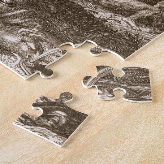 Aristeus zwingt Proteus, um seine Orakel, 17 Puzzle (Seite)