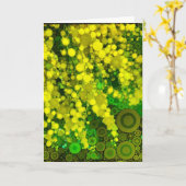 Aristic gelbe Mimosen-Blumen-Raum-Gruß-Karte Karte (Gelbe Blume)