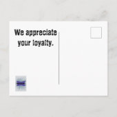 Aristic Vielen Dank für Ihren Geschäftskunden Postkarte (Rückseite)