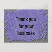 Aristic Vielen Dank für Ihren Geschäftskunden Postkarte (Vorderseite)