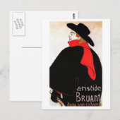 Aristide Bruant dans son Cabaret Postkarte (Vorne/Hinten)