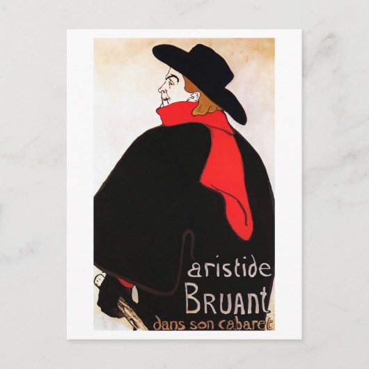 Aristide Bruant dans son Cabaret Postkarte (Vorderseite)