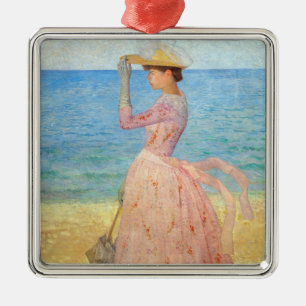 Aristide Maillol - Frau mit einem Parasol Ornament Aus Metall