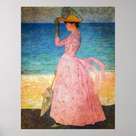Aristide Maillol - "Frau mit Sonnenschirm" Poster (Vorne)