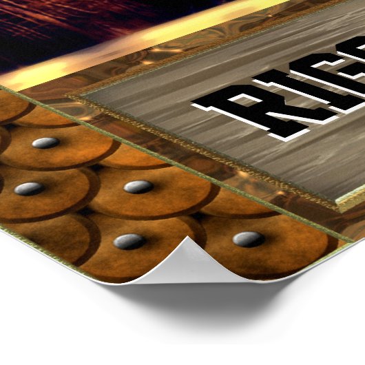 Aristides Cyborg Horse Customizable Poster (Ecke)