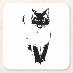 Aristocat Attitude Rechteckiger Pappuntersetzer