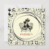 AristoCat Valentine - Party Einladung (Vorderseite)