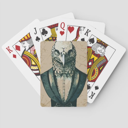 Aristocrat Bald Eagle Statue Spielkarten (Rückseite)