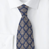 Aristocrat Damask Blue NeckTie Krawatte