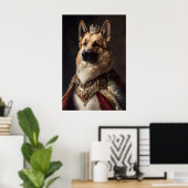 Aristocratic German Shepherd Art, Renaissance Dog Poster (Heimbüro)