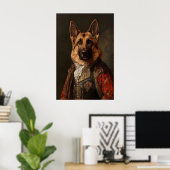 Aristocratic German Shepherd Print, Renaissance Poster (Heimbüro)