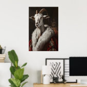 Aristocratic Goat Portrait, Renaissance Animal Art Poster (Heimbüro)