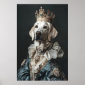 Aristocratic Labrador Art Print, Funny Renaissance Poster (Vorne)