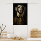 Aristocratic Labrador Portrait, Funny Royal Dog Poster (Küche)