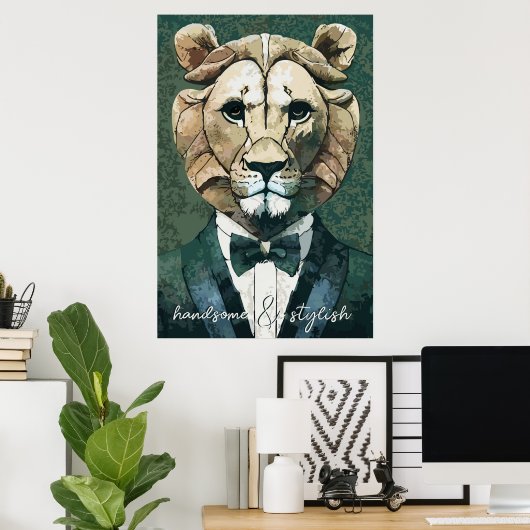 Aristokrat Lion Poster (Heimbüro)