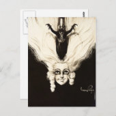 Aristokrat Wig Hair Vintag Marionette Postkarte (Vorne/Hinten)