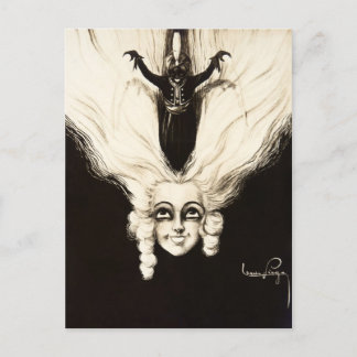 Aristokrat Wig Hair Vintag Marionette Postkarte
