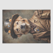 Aristokratische Goldene Retriever - Decoupage- Seidenpapier (Vorderseite)