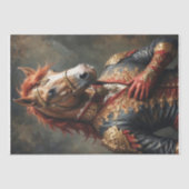 Aristokratisches Pferd in der Pose Napoleon - Deko Seidenpapier (Vorderseite)