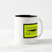 Aristophanes ist lächerlich zweifarbige tasse (VorderseiteRechts)