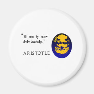 Aristoteles auf Wissen. Philosophiemagnet Magnet
