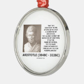 Aristoteles-Befehl des Metapher-Kennzeichens des Silbernes Ornament (Links)