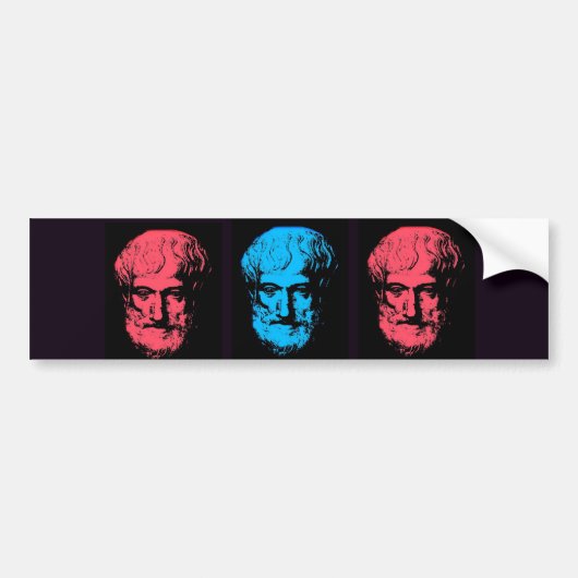 Aristoteles-Collage Autoaufkleber (Vorne)