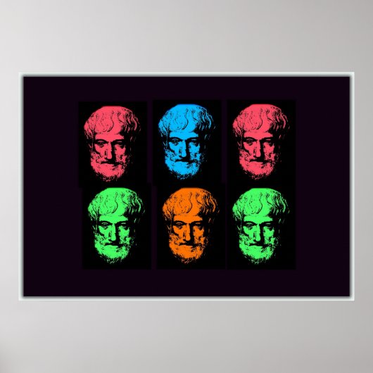 Aristoteles Collage Poster (Vorne)
